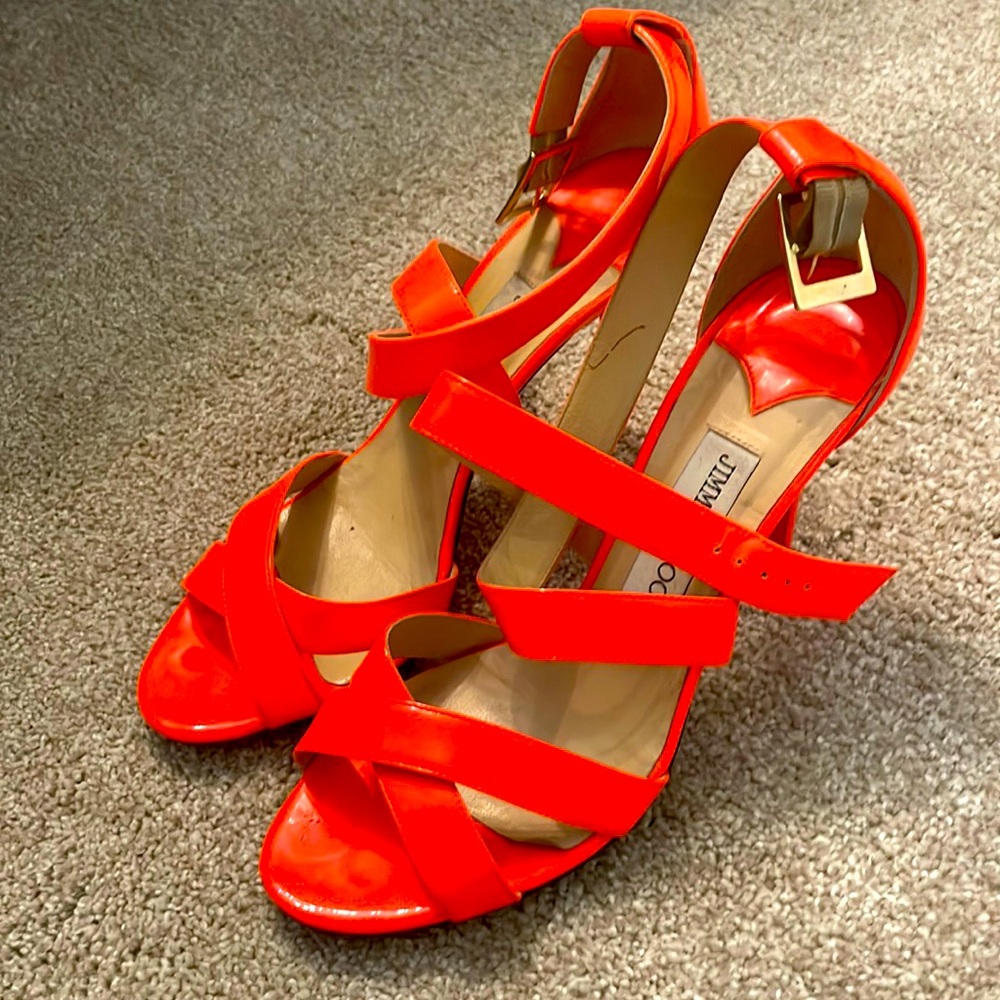 Jimmy Choo Neon Flame 🔥 Sandals - used condition - 39.5